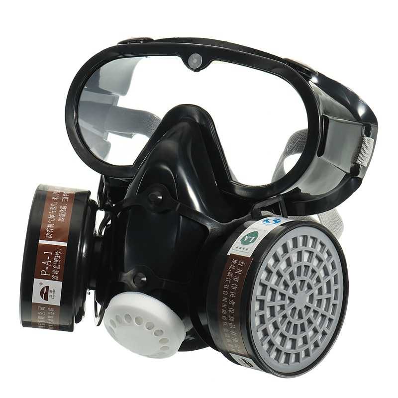 SAFURANCE Masker Gas Respirator Full Face Anti-Dust Chemical - SF01-Hitam