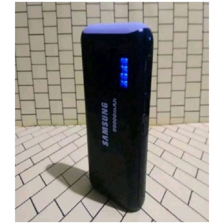 Power Bank Samsung Digital Leather 98000mAh 2 USB LED SENTER Micro USB for all smart phone