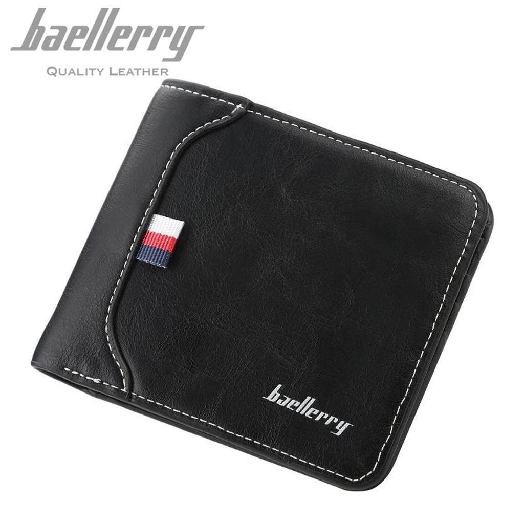 BAELLERRY D1308 Dompet Pria Bahan Kulit PU Leather Premium WATCHKITE WKOS