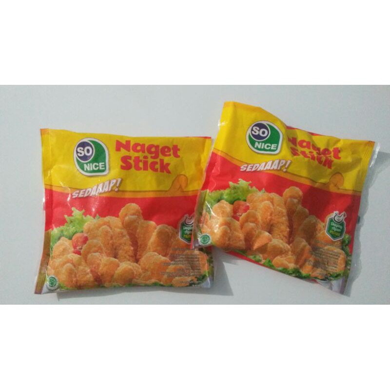 Naget So Nice Stik 250gram / Makanan beku / Frozen Food / Nugget