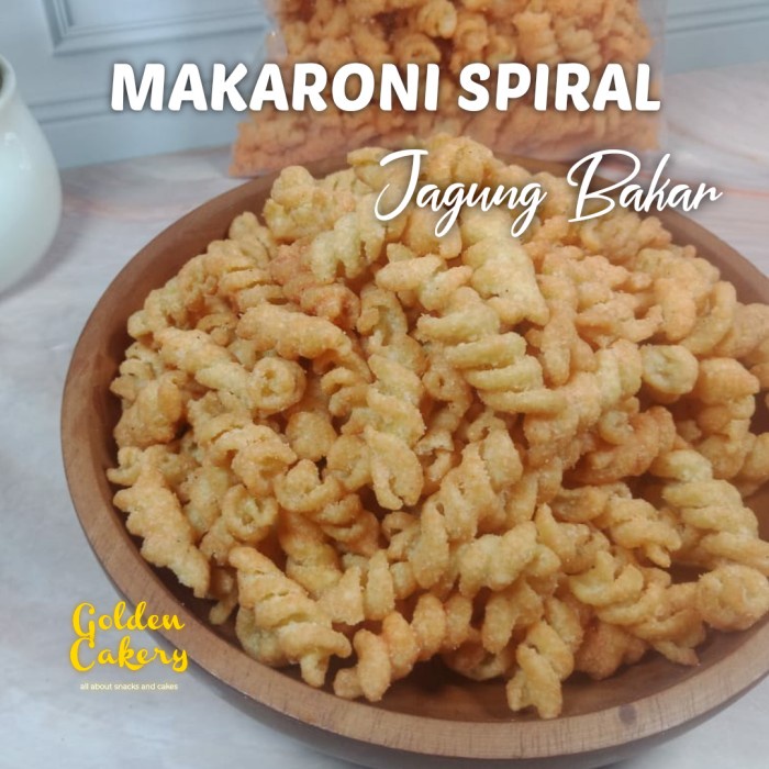 

504Omekho Makaroni Spiral / Macaroni Spiral/ Rasa Jagung Bakar 250 Gram Jy60Jhh