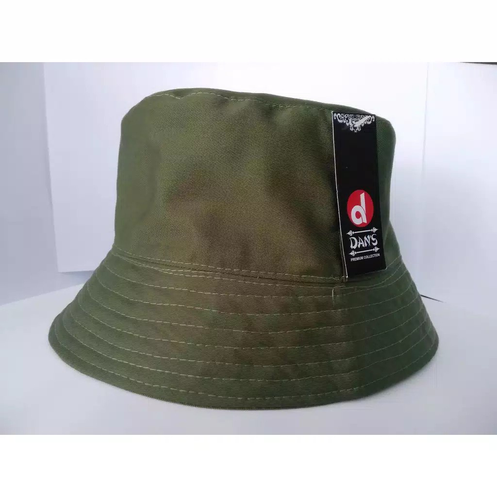 Korea topi polos bucket hat distro berkualitas bahan japan drill untuk pria dan wanita BOLAK BALIK