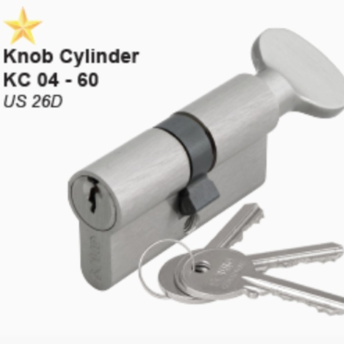 SILINDER KUNCI KNOB CYLINDER SOLID KC 04 60 grosir