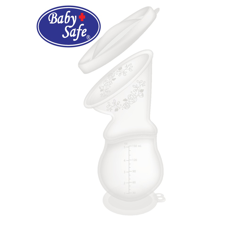 Baby Safe Breast milk saver pump Pompa Asi Manual berbahan Silicone breast pump Babysafe BPM02 150ml