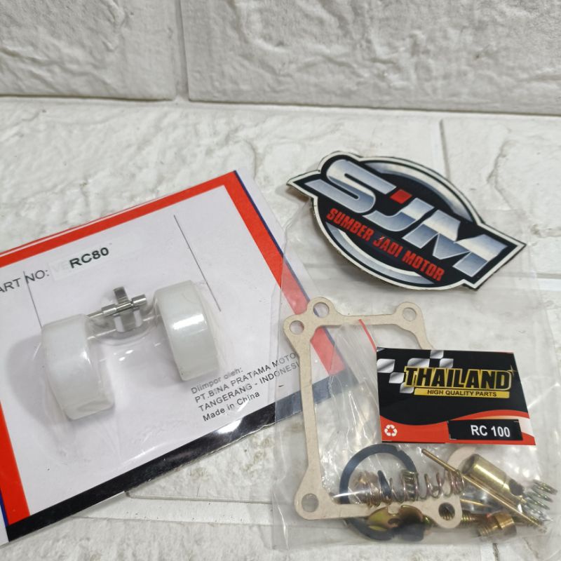 Reparkit repar kit karbu karburator rc100 rc 100 80 crystal bravo dan pelampung karbu SET