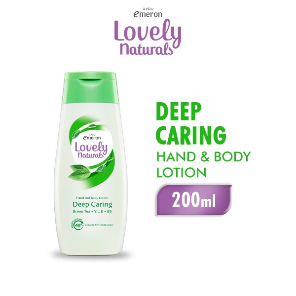 Emeron Lovely Naturals Hand & Body Lotion Deep Caring Green Tea 200 ml