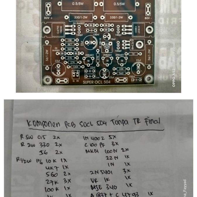 PCB Driver SOCL 504 + Komponen Tanpa TR Final berkahja98 Murah