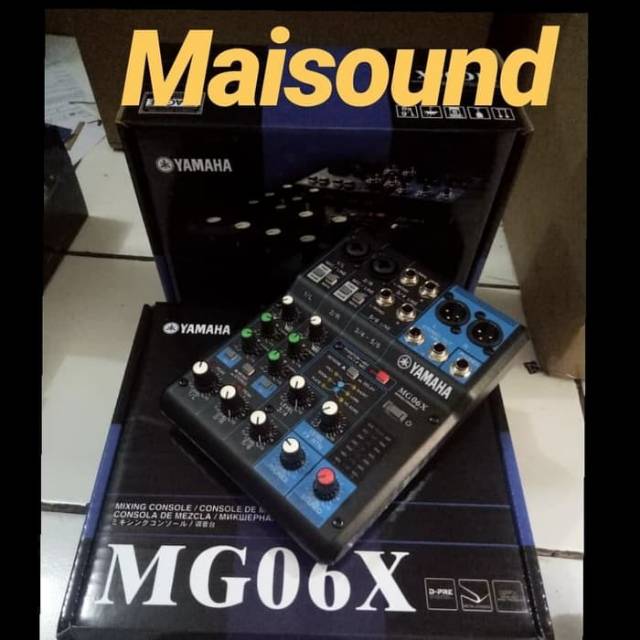 Mixer Yamaha MG06X / Mg 6x 6 Channel MG 06x MG 06 X