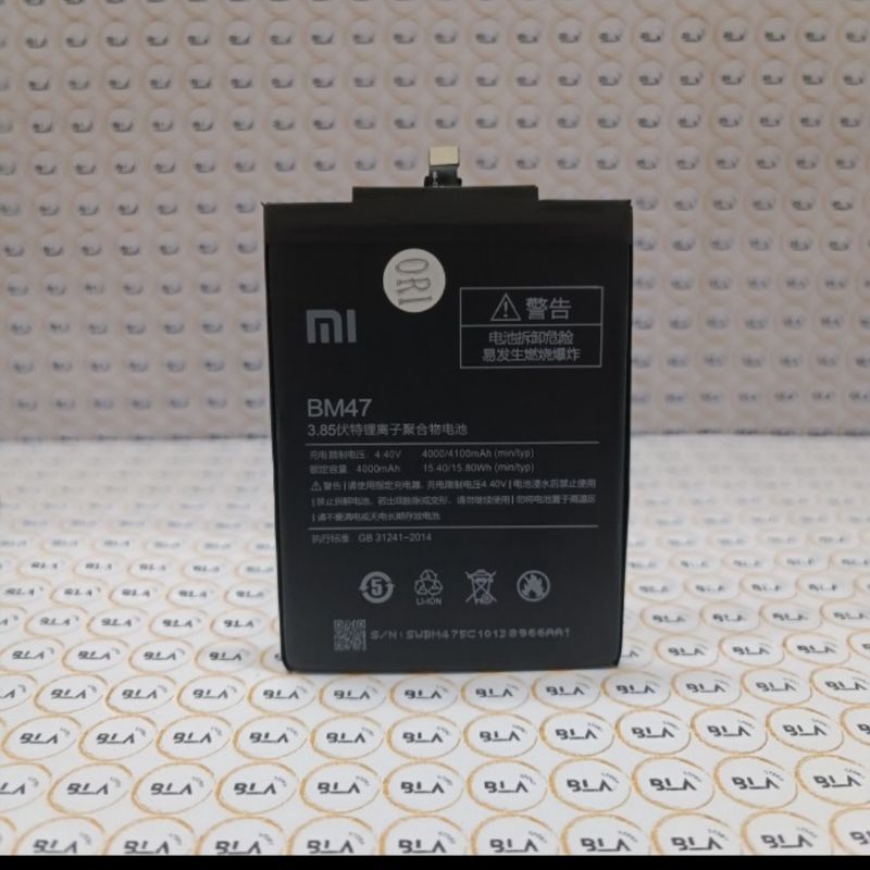 BM47 - Xiaomi Redmi 4X BM47 Baterai Batre Batrai Battery Batery Batu Batre Hp Xiaomi Redmi 4X BM47 O