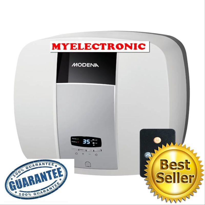 HARGA PROMO WATER HEATER MODENA ES-10DR DIGITAL SERIES WITH REMOTE CONTROL