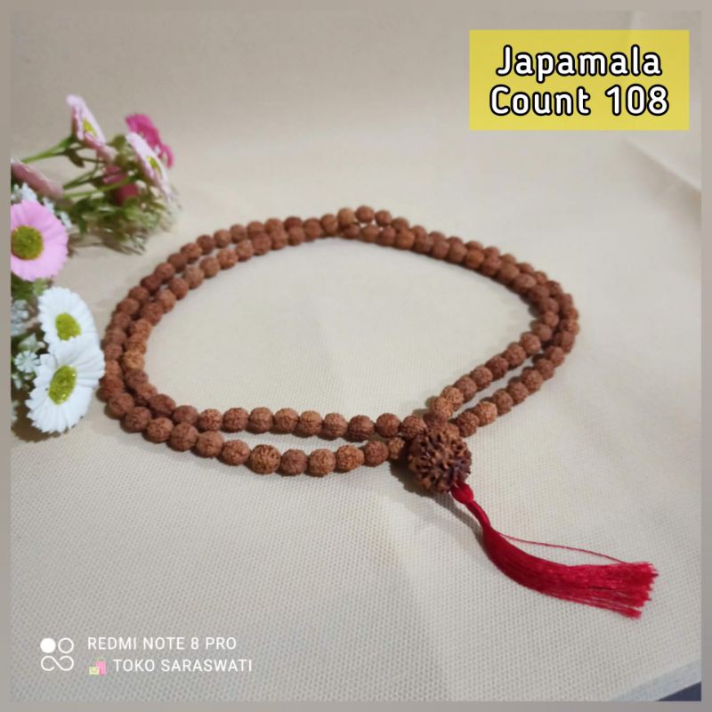 Tasbih Japamala Genitri Rudraksha 108 Hindu Buddha Siwa Wisnu Ganesha