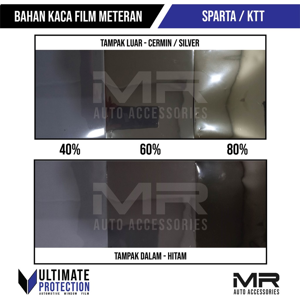 Kaca Film Mobil Sparta / Stiker Kaca Film Jendela Rumah One Way Cermin / KTT / Meteran