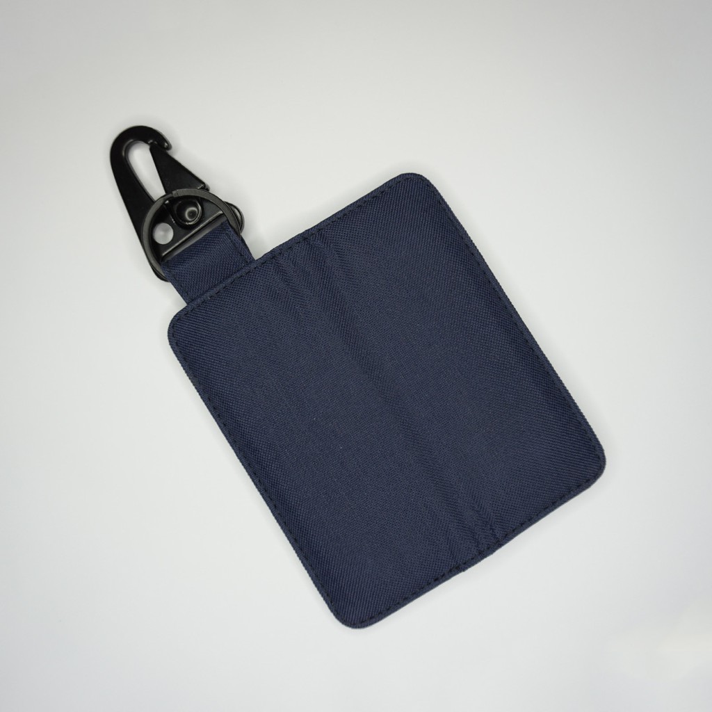 Gantungan Kunci Mobil Motor Carabiner Dompet STNK Slim Warna Navy - UGCB0015