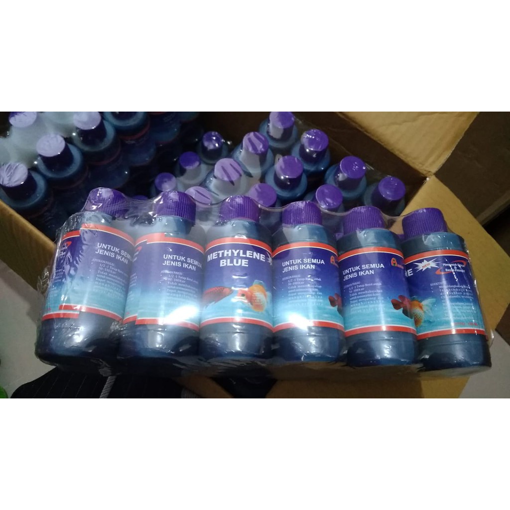 Obat biru  - obat ikan methyline blue obat penyakit ikan jamur white spot 100ml