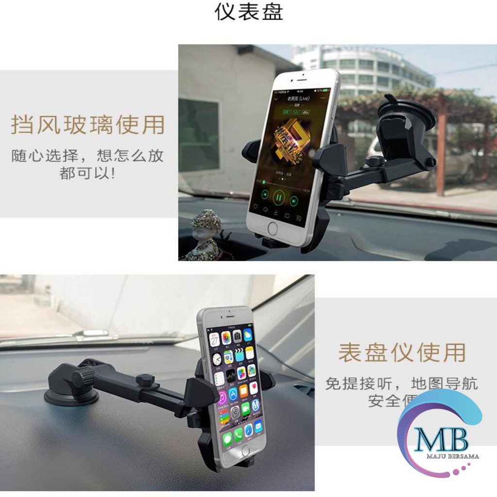 Long neck one touch car Original Holder mobil dudukan Hp GPS handphone smartphone MB961