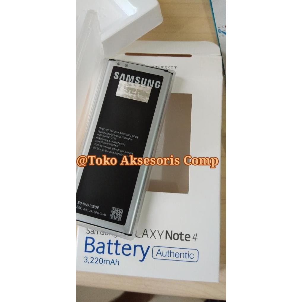 Original 100% Baterai Batre Batere Battery Samsung Galaxy Note4 Note 4