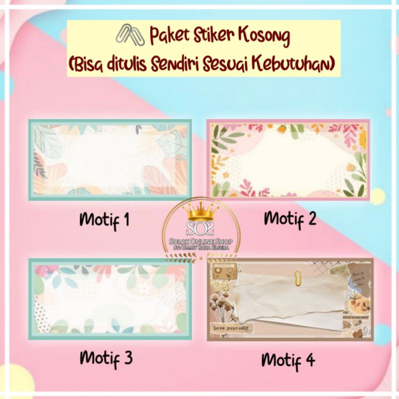 

15pcs STIKER Kosong Keuangan | Sticker Budgeting