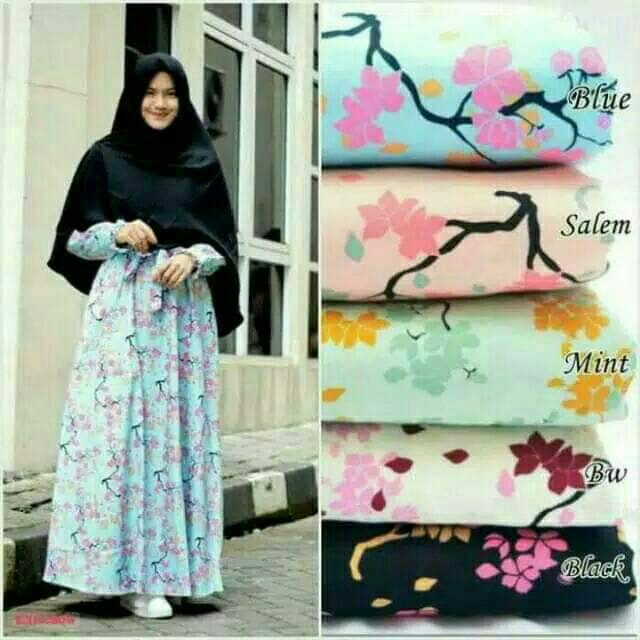Gamis Kiky collection motif Alamanda