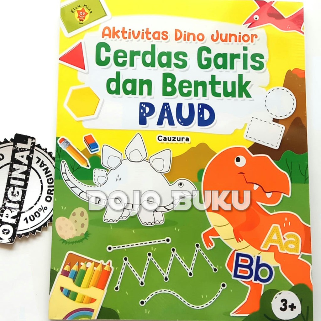 Aktivitas Dino Junior : Cerdas Garis Dan Bentuk Paud by Cauzura