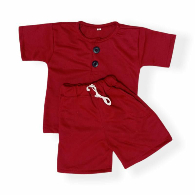 Setelan Kiano 0 Sampai 5 Tahun Pilih Warna/Setelan Bayi dan Anak-Maroon