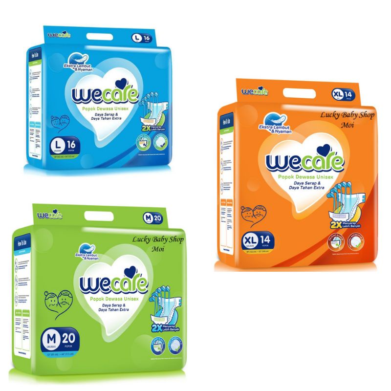 WeCare Unisex Adult Diapers M/L/XL /centraltrenggalek