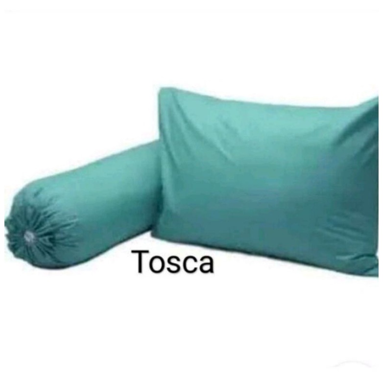 Sarung bantal dan sarung guling murah katun premium polos harga untuk sepasang(2 pics