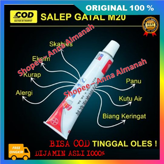 [BISA COD] PROMO Salep M20 Mengatasi Kurap, Kutu Air, Skabies, Biang Keringat Secara Tuntas 100% ORI