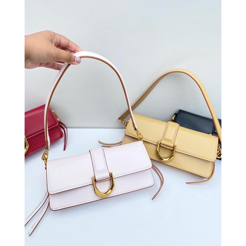 SALE Metallic Buckle Shoulder Bag