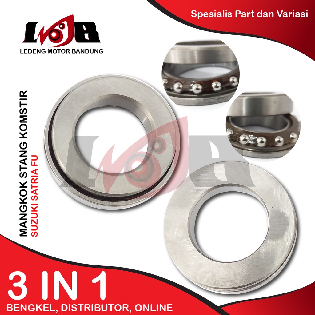 Komstir FU 150CC Mangkuk Stang Bearing Motor Suzuki Satria FU 150 Set Atas Bawah