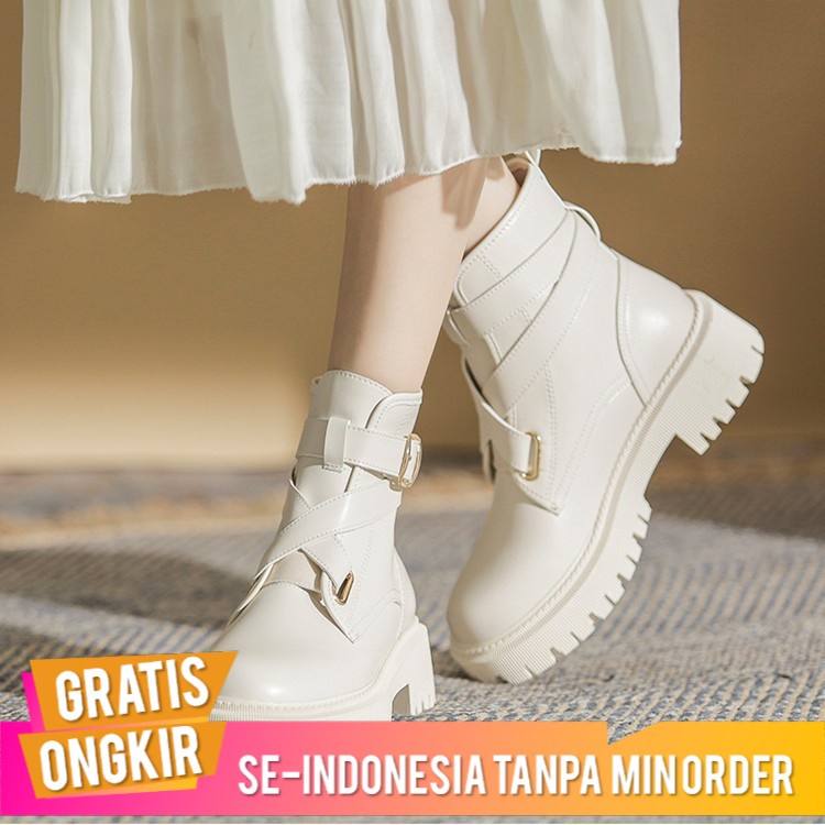 Sepatu Boot Wanita Import Dr Martens Boots Wanita Fall Pendek Motor Boots