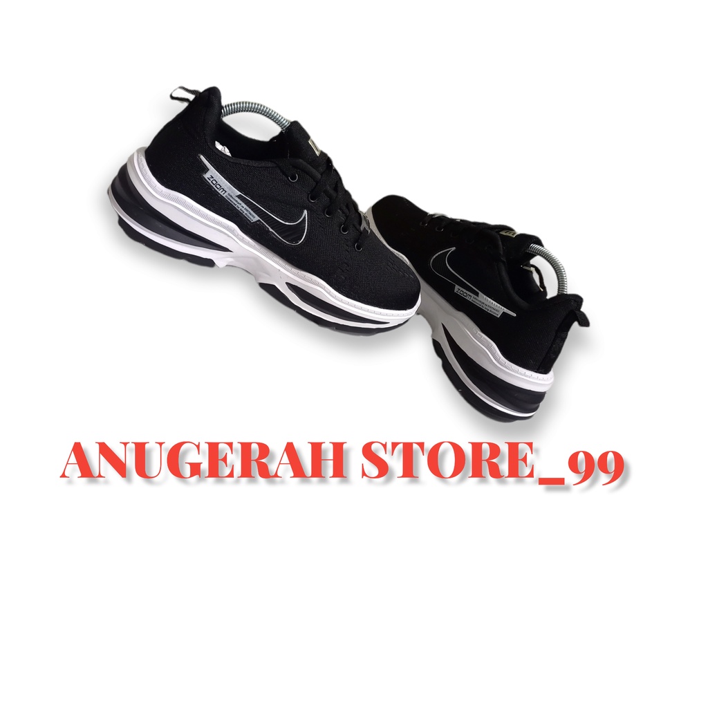 SEPATU WANITA SNEAKERS RUNNING PRIA MODEL TERBARU SEPATU TRENDY 2022 WARNA [HITAM LIS PUTIH] SEPATU 