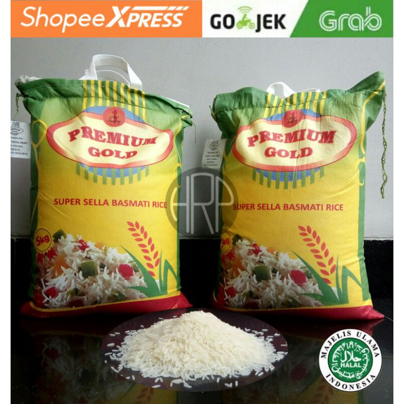 

Beras Basmati PREMIUM GOLD 5kg/Beras India/Beras Arab/Nasi Kebuli/NASI Briyani/Punjab King/Best Seller BASMATI