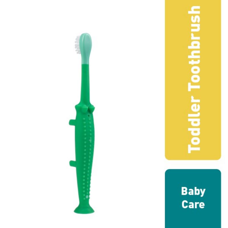 Dr Brown's Toddler Toothbrush 1-4th / Dr Browns Sikat Gigi Anak / Dr Brown Pembersih Mulut Anak Flamingo Crocodile