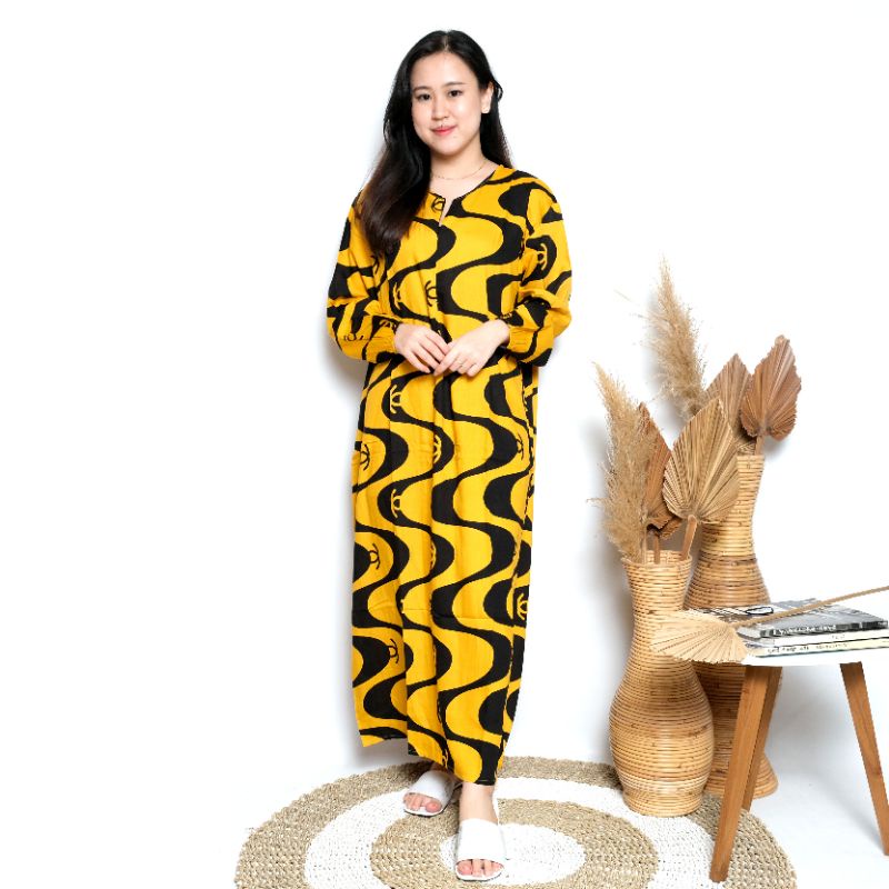 Daster habel busui lengan panjang gamis merk Verell-31