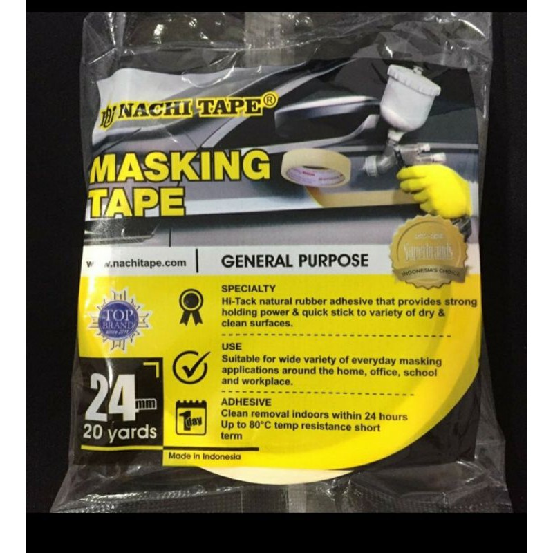 

Nachi Masking Tape Lakban Kertas 24 mm