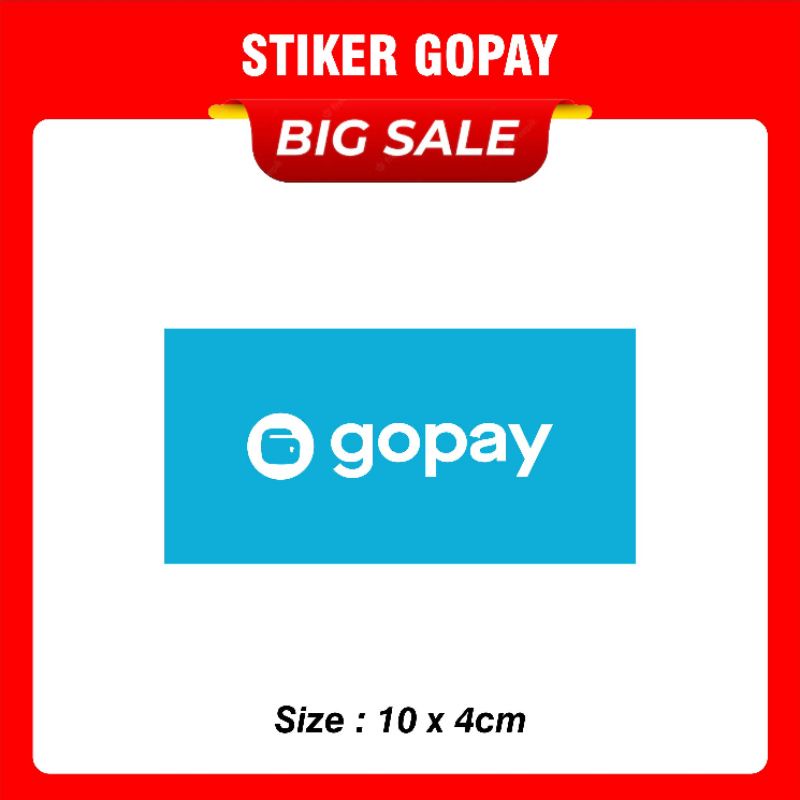 

Stiker Gopay Vinyl Size 10x4cm