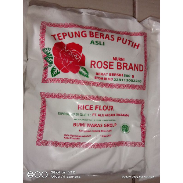 TEPUNG BERAS ROSE BRAND 500 gram / Tepung Tapioka / Tepung Ketan Putih