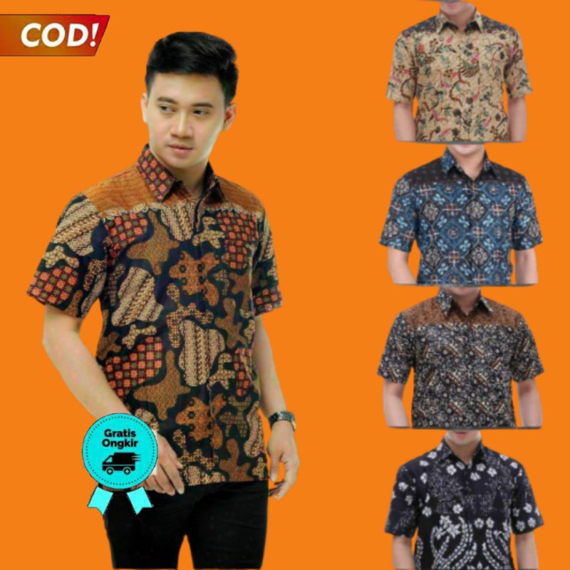 Cuci Gudang Kemeja Batik Lengan Pendek Baju Pria Batik Malulkhaer GbNNVMckpr0XO
