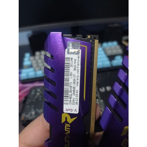 Ram 16gb 8x2 ddr4 vgen tsunami 3600mhz