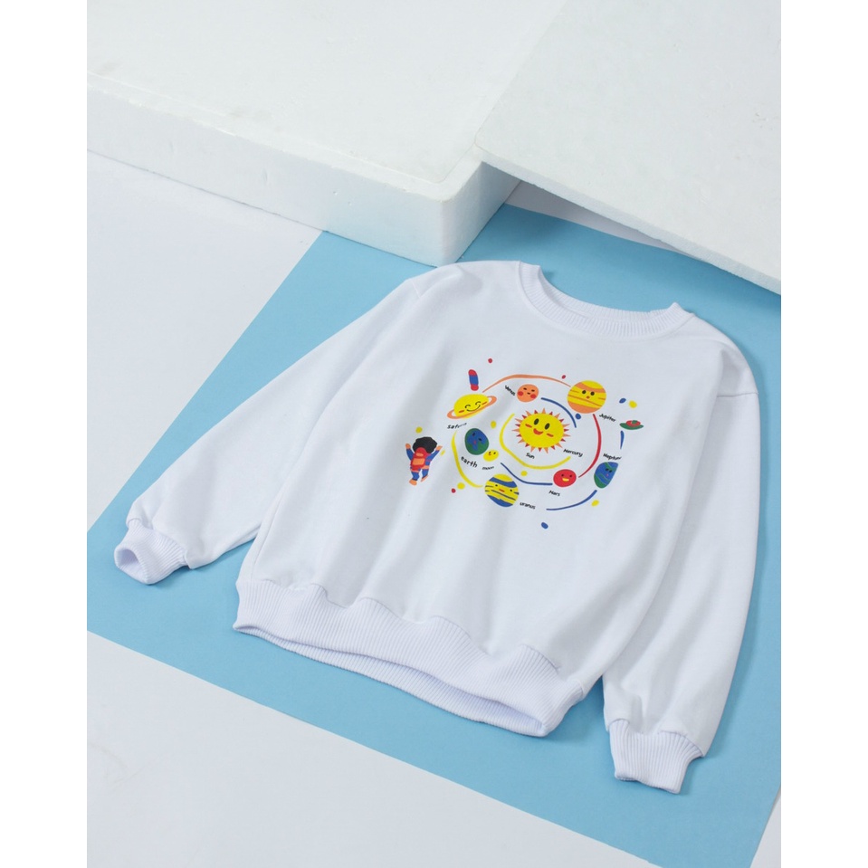 Promo Baju Anak PLANET Sweater Fleece Pakaian Anak Perempuan Umur 1 - 5Tahun