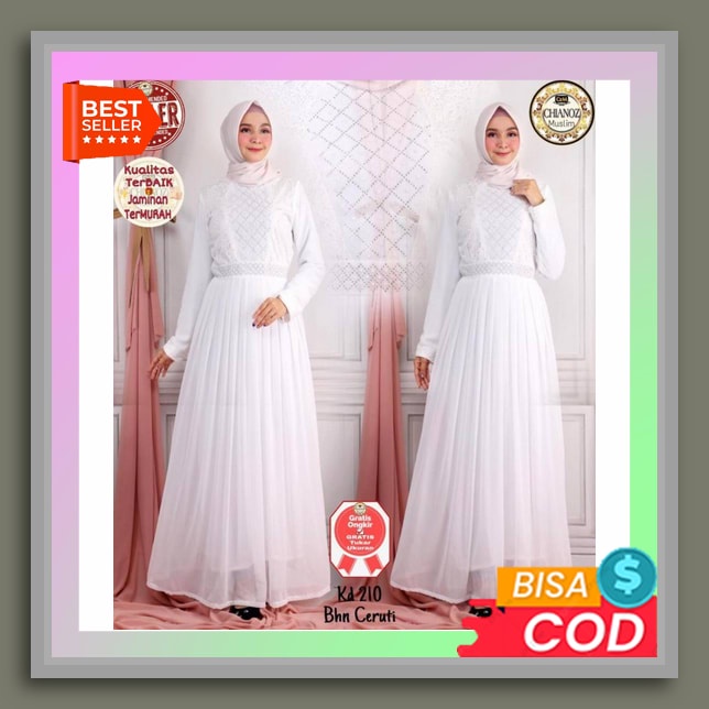 Hb - Ayumi 192 Abu | Gamis Dewasa By Ethica Terbaru 2021 (Siap Kirim) Baju Gamis Putih Lebaran Umroh Haji / Baju Busana Muslim Wanita #