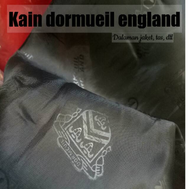 BAHAN KAIN DORMUEIL ENGLAND DALAMAN JAKET TAS-TIPIS HALUS LEMBUT/KAIN DALEMAN PARASIT PARASUT (YARD)