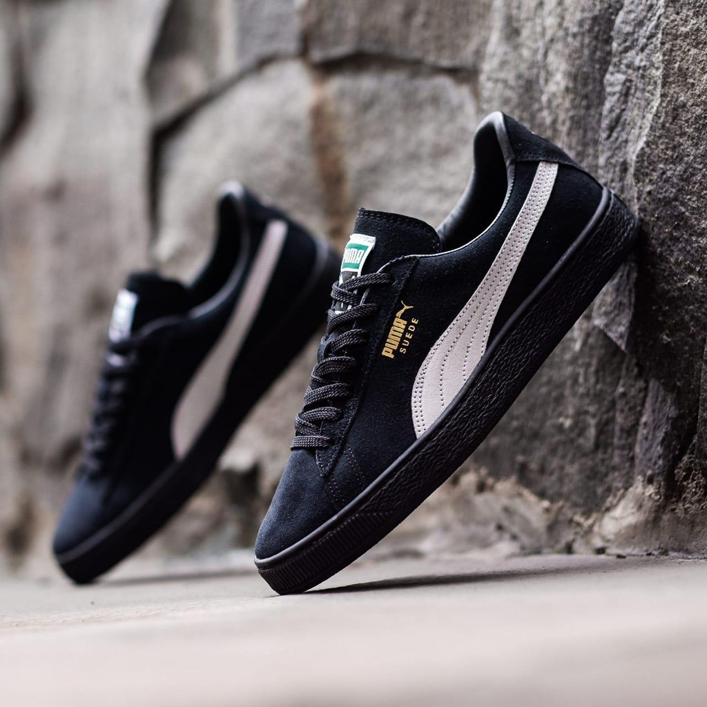 puma suede all black