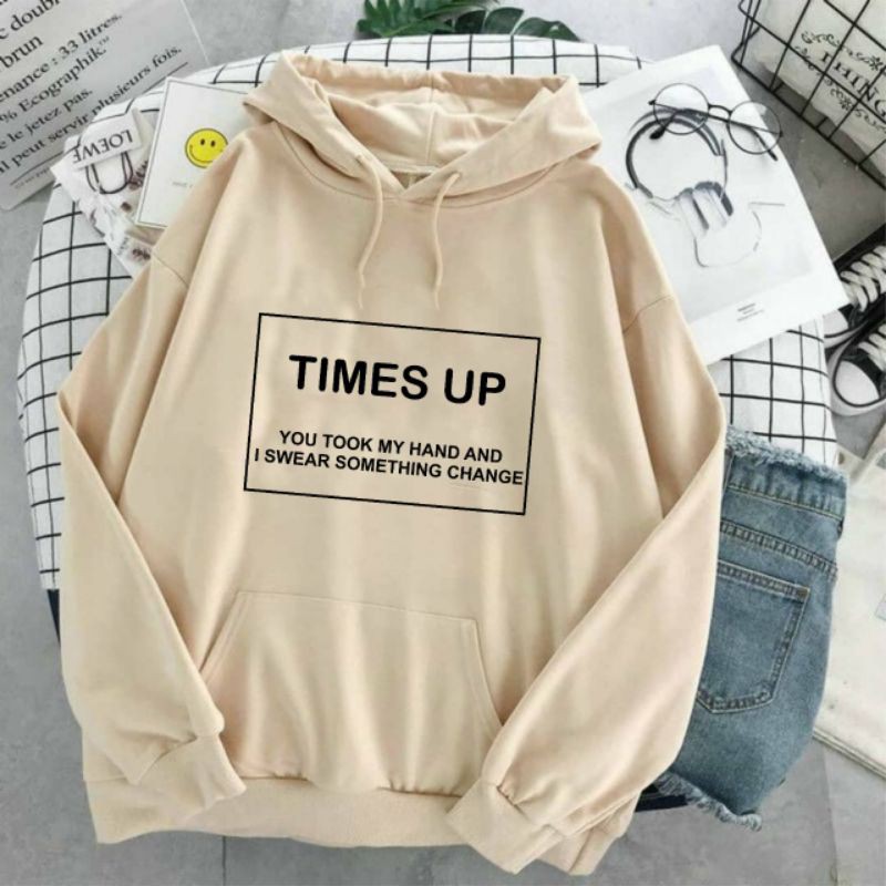 TIMES UP SWEATER WANITA FLEECE KEKINIAN TERMURAH