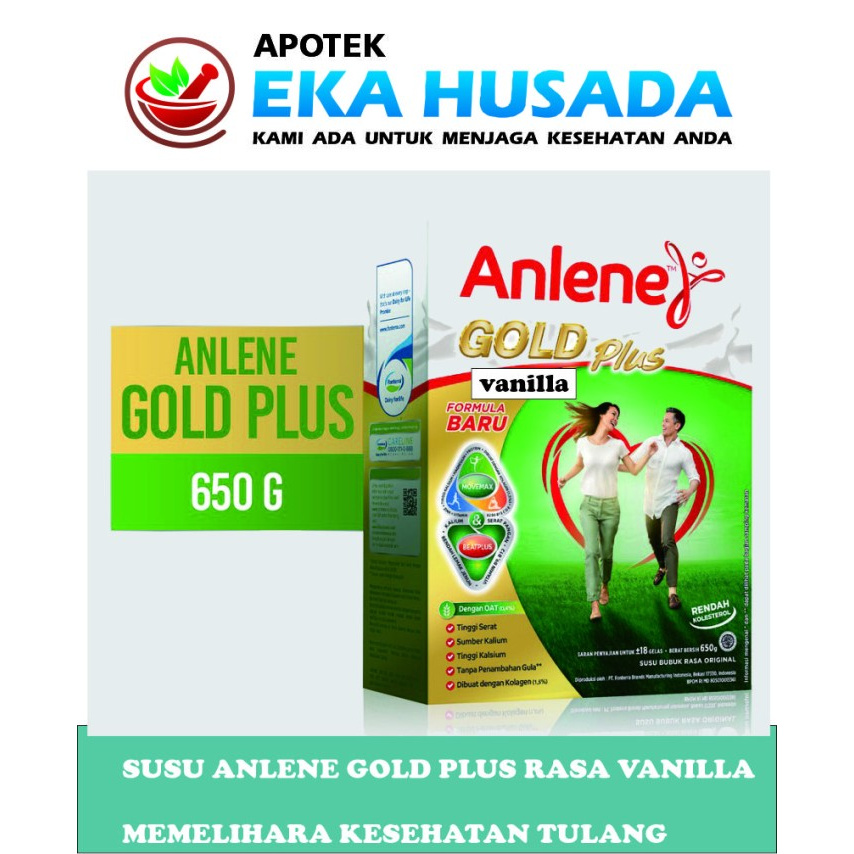 

TERLARIS SUSU ANLENE GOLD PLUS VANILLA 650 GR