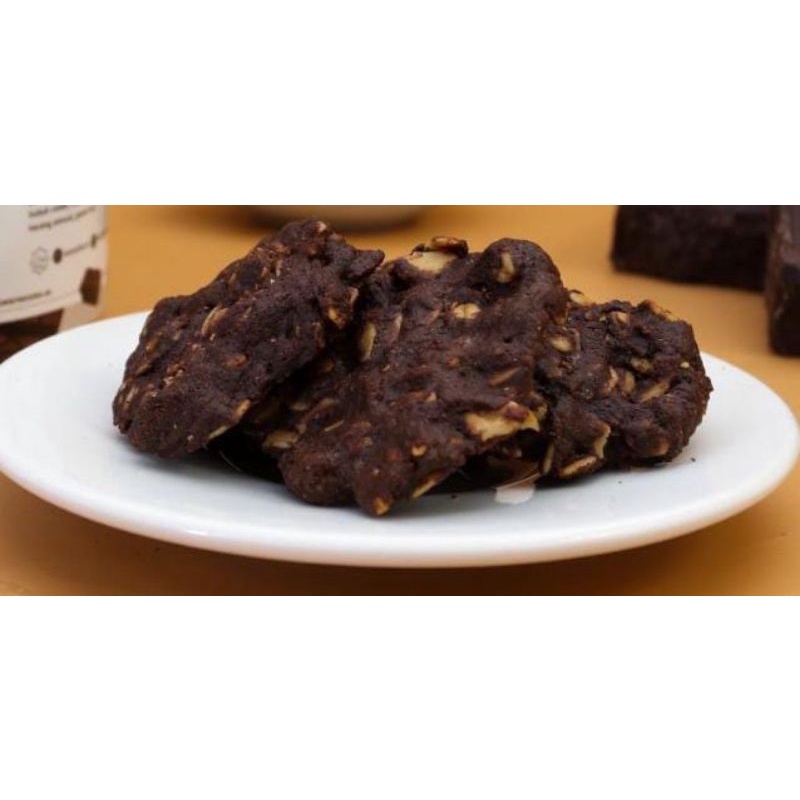 

Dark Choco Almond Cookies