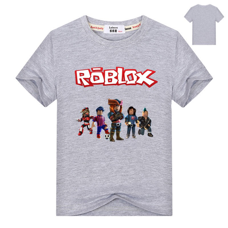 Kaos T Shirt Casual Anak Laki Laki Lengan Pendek Gambar Kartun - roblox anak laki laki kemeja lengan pendek kartun musim panas