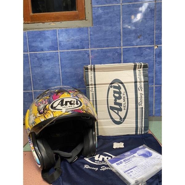 king copy arai oriental yellow ram 4 not tsr not scott