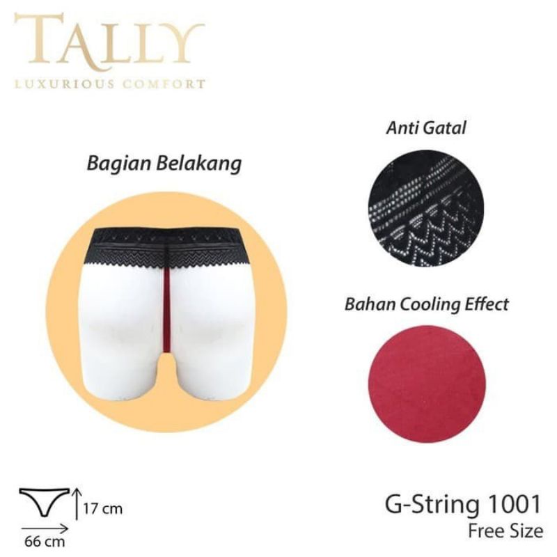 TALLY CD G-String Brukat Renda 1001 Nyaman di pakainya