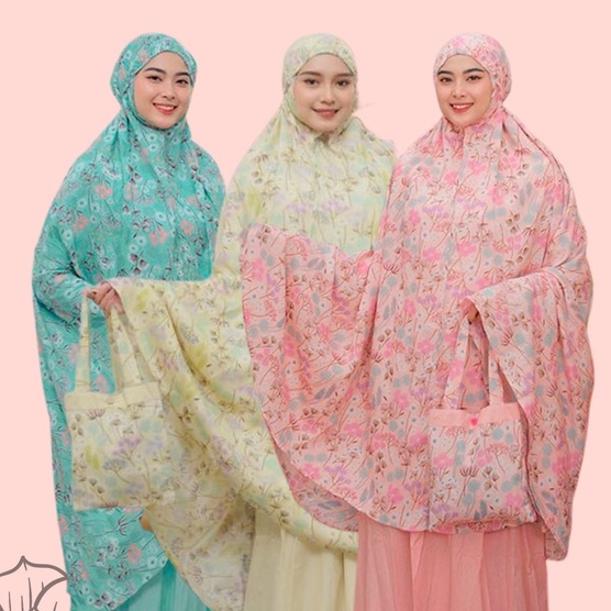 MUKENA TAZBIYA KOMBINASI FLOWER ROAD SERIES ALL SIZE